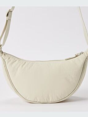 UNIQLO Natural Cream White Crescent Crossbody Sling Bag